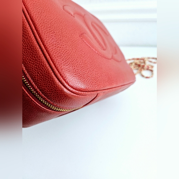 Chanel Red Caviar Two-way Vanity Bag - Picture 7 of 16